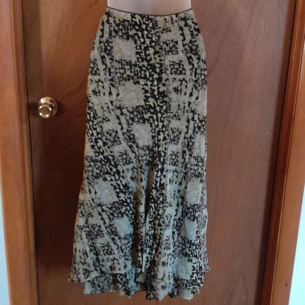 Vintage J M Collection Patterned Skirt